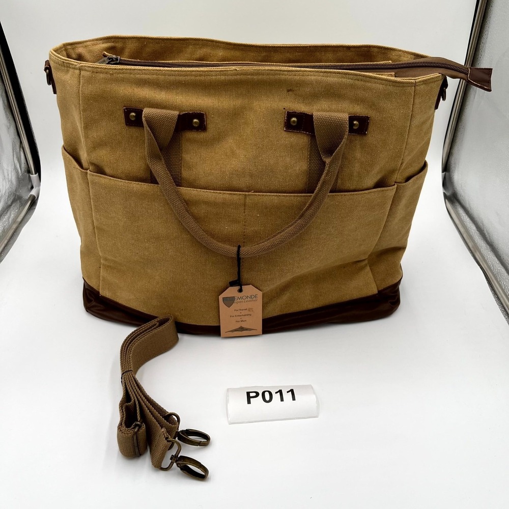 Bellemonde All Around Women's Handbag Brown Canvas Inner Pockets Tote Bag